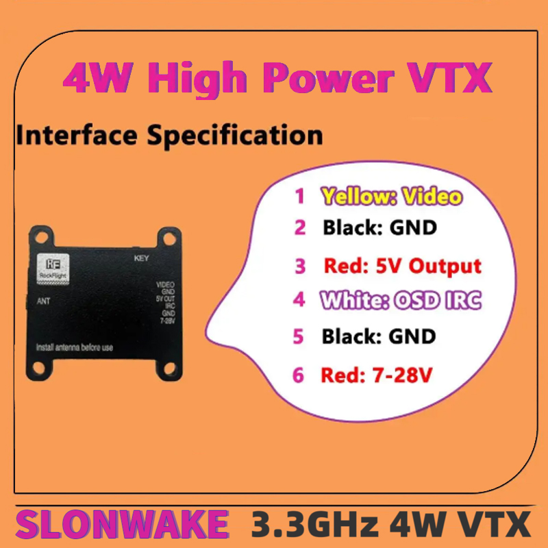 Émetteur vidéo VTX SLONWAKE FP - Drone Antenna avis et prix